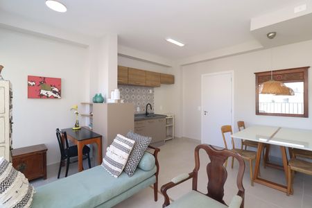 Sala/Cozinha de apartamento para alugar com 1 quarto, 41m² em Pinheiros, São Paulo