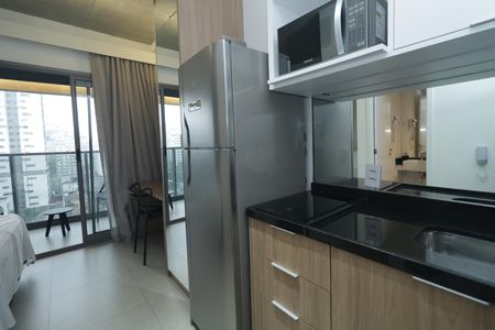 Cozinha de apartamento à venda com 1 quarto, 22m² em Paraíso, São Paulo