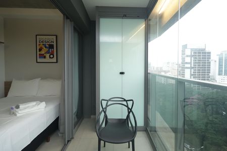 Varanda de apartamento à venda com 1 quarto, 22m² em Paraíso, São Paulo