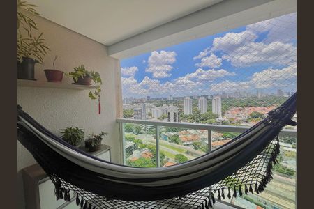 Varanda de apartamento à venda com 1 quarto, 37m² em Santo Amaro, São Paulo