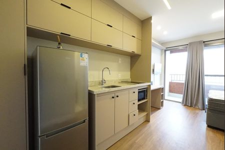 Cozinha de kitnet/studio para alugar com 1 quarto, 24m² em Vila Mariana, São Paulo