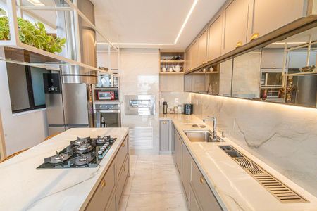 Cozinha de apartamento à venda com 3 quartos, 193m² em Castelo, Belo Horizonte
