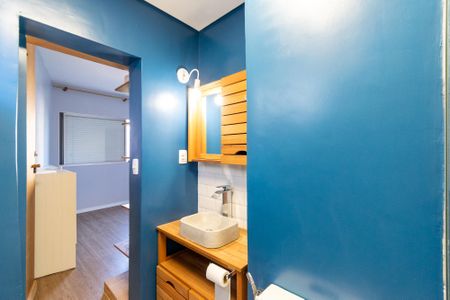 Banheiro da Suíte de apartamento para alugar com 3 quartos, 84m² em Jardim Oriental, São Paulo