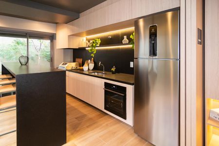 Studio para alugar com 22m², 1 quarto e sem vaga Studio para alugar com 22m², 1 quarto e sem vagaChurrasqueira / Co-living
