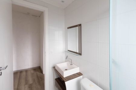 Banheiro  de apartamento à venda com 2 quartos, 47m² em Jardim Leonor Mendes de Barros, São Paulo