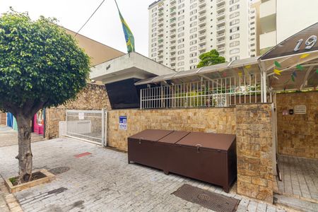 Fachada + Placa de apartamento à venda com 3 quartos, 95m² em Vila Gomes Cardim, São Paulo