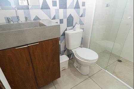 Apartamento para alugar com 28m², 1 quarto e sem vagaBanheiro da Suíte