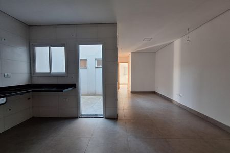 Cozinha de apartamento à venda com 2 quartos, 54m² em Vila Sao Pedro, Santo André