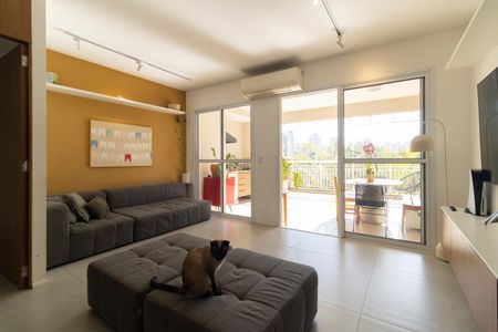 Sala de apartamento à venda com 2 quartos, 92m² em Vila Gumercindo, São Paulo