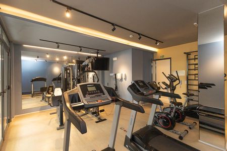 Studio para alugar com 27m², 1 quarto e sem vaga Studio para alugar com 27m², 1 quarto e sem vagaÁrea comum - Academia