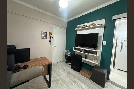 Sala de apartamento para alugar com 1 quarto, 32m² em Centro, São Vicente