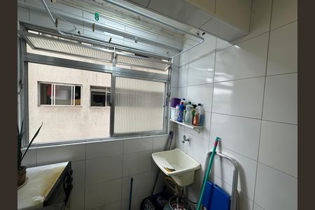 Cozinha e Área de Serviço de apartamento para alugar com 1 quarto, 32m² em Centro, São Vicente