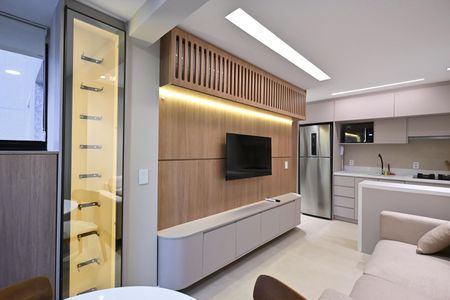 Sala de apartamento para alugar com 1 quarto, 40m² em Cidade Jardim, São Paulo
