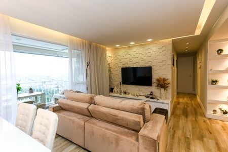 sala  de apartamento à venda com 3 quartos, 96m² em Jardim Wanda, Taboão da Serra