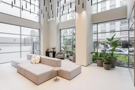 Apartamento para alugar com 41m², 1 quarto e sem vagaHall social