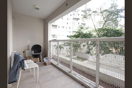 Varanda da Sala de apartamento à venda com 2 quartos, 85m² em Vila Andrade, São Paulo