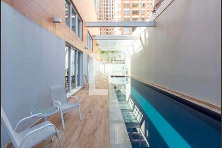 Área comum - Piscina de apartamento para alugar com 1 quarto, 67m² em Itaim Bibi, São Paulo