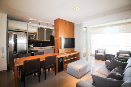 Sala de apartamento para alugar com 1 quarto, 67m² em Itaim Bibi, São Paulo