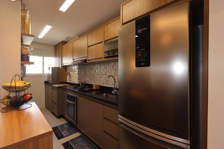 Cozinha de apartamento à venda com 2 quartos, 65m² em Jardim, Santo André