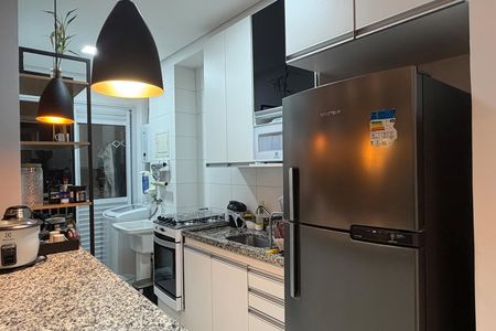 Cozinha e Área de Serviço de apartamento para alugar com 1 quarto, 50m² em Vila Matias, Santos