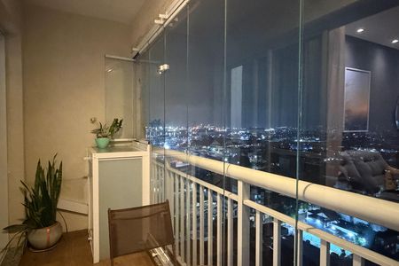 Varanda da Sala de apartamento para alugar com 1 quarto, 50m² em Vila Matias, Santos