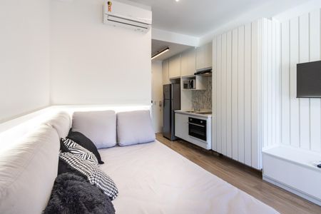 Studio para alugar com 28m², 1 quarto e sem vaga Studio para alugar com 28m², 1 quarto e sem vagaQuarto