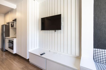 Studio para alugar com 28m², 1 quarto e sem vaga Studio para alugar com 28m², 1 quarto e sem vagaSala