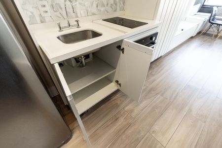 Studio para alugar com 28m², 1 quarto e sem vaga Studio para alugar com 28m², 1 quarto e sem vagaCozinha