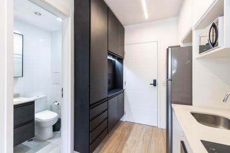 Studio para alugar com 28m², 1 quarto e sem vaga Studio para alugar com 28m², 1 quarto e sem vagaCozinha