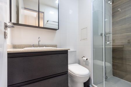 Studio para alugar com 28m², 1 quarto e sem vaga Studio para alugar com 28m², 1 quarto e sem vagaBanheiro