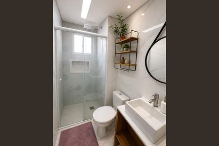 Banheiro de apartamento à venda com 2 quartos, 44m² em Vila Penteado, São Paulo