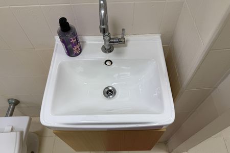 Banheiro de apartamento para alugar com 1 quarto, 50m² em Ponta da Praia, Santos