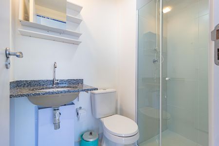 Banheiro de apartamento para alugar com 1 quarto, 29m² em Belenzinho, São Paulo