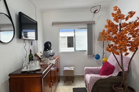Sala de apartamento para alugar com 2 quartos, 64m² em Aparecida, Santos