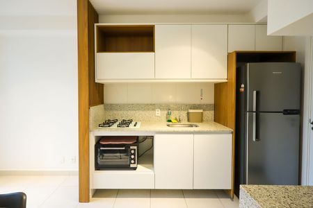 Cozinha e Área de Serviço de apartamento para alugar com 1 quarto, 27m² em Jardim Caravelas, São Paulo
