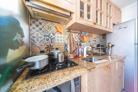 Cozinha  de apartamento para alugar com 2 quartos, 47m² em Parque Sao Vicente, Santo André