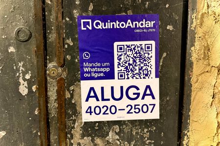 Placa de apartamento para alugar com 1 quarto, 40m² em Santa Teresa, Rio de Janeiro