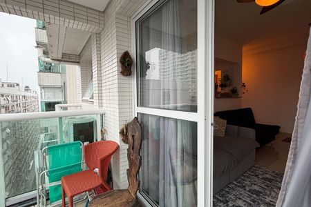 Varanda da Sala de apartamento para alugar com 2 quartos, 75m² em Embaré, Santos