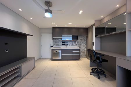 Sala/ Cozinha de apartamento para alugar com 1 quarto, 49m² em Ipiranga, São Paulo