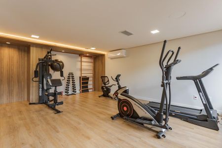 Área comum - Academia de apartamento à venda com 2 quartos, 64m² em Petrópolis, Porto Alegre