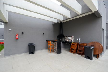 Área comum - Churrasqueira de kitnet/studio para alugar com 1 quarto, 17m² em Freguesia do Ó, São Paulo