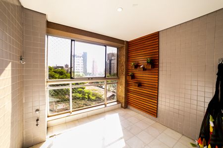 Varanda da Sala de apartamento à venda com 4 quartos, 148m² em Santo Agostinho, Belo Horizonte
