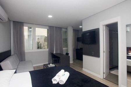 Studio - Sala / Quarto de kitnet/studio à venda com 1 quarto, 30m² em Centro Histórico, Porto Alegre
