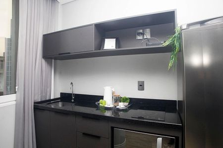Studio - Cozinha de kitnet/studio à venda com 1 quarto, 30m² em Centro Histórico, Porto Alegre
