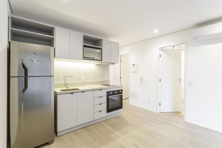 Sala/Cozinha de apartamento para alugar com 1 quarto, 38m² em Itaim Bibi, São Paulo