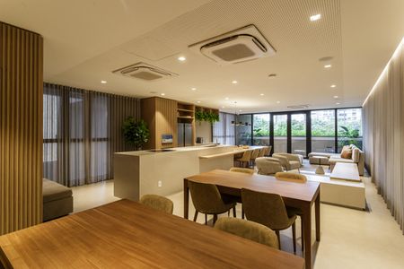 Apartamento para alugar com 38m², 1 quarto e sem vagaÁrea comum - Salão de festas