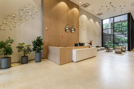 Apartamento para alugar com 38m², 1 quarto e sem vagaHall social