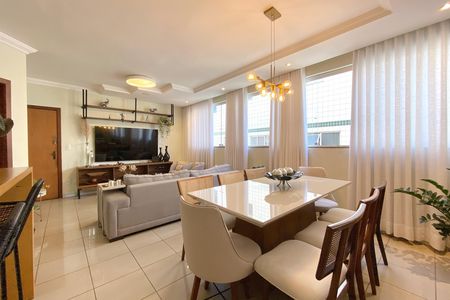 Sala de apartamento à venda com 3 quartos, 100m² em Palmares, Belo Horizonte