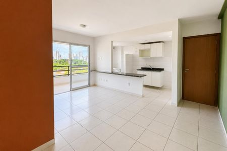 Sala - Cozinha de apartamento para alugar com 3 quartos, 76m² em Jardim Atlantico, Goiânia