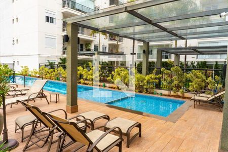 Piscina de apartamento para alugar com 1 quarto, 49m² em Vila Guarani (zona Sul), São Paulo